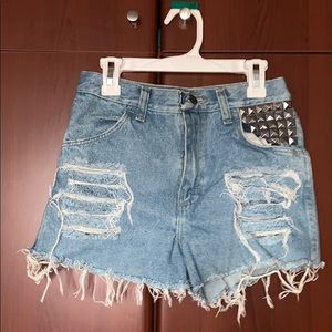 High waisted shorts